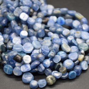 Kyanite Gemstone Tumblestone Nugget Pebble Beads - 5mm - 8mm - 15" Strand