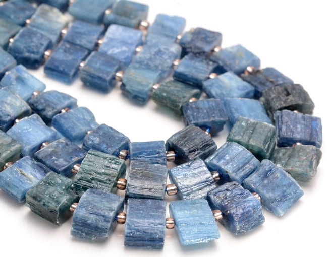 Kyanite Genuine Natural Rough Rectangle Gemstone Grade Aaa  Rough Slice Rectangle (a216)