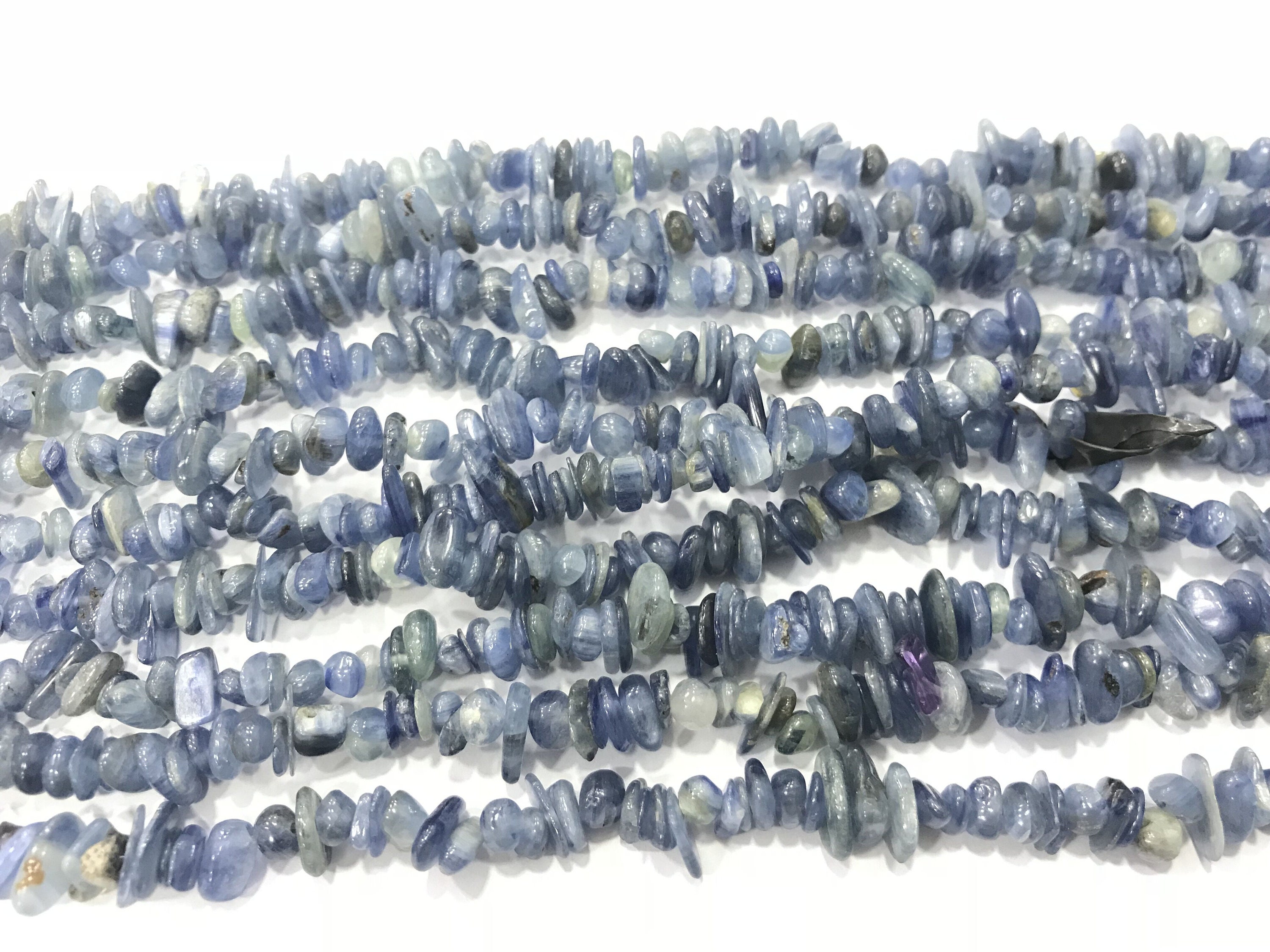 Natural Blue Kyanite 5-8mm Chips Genuine Loose Nugget Beads 34 Inch Jewelry Supply Bracelet Necklace Material Support Wholesale Natural Blue Kyanite 5-8mm Chips Genuine Loose Nugget Beads 34 Inch Jewelry Supply Bracelet Necklace Material Support Wholesale