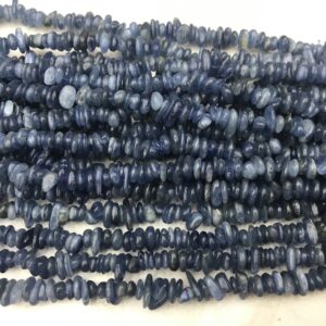 Natural Blue Kyanite 5-8mm Chips Genuine Gemstome Nugget Grade A Loose Beads 15 inch Jewelry Supply Bracelet Necklace Material Wholesale