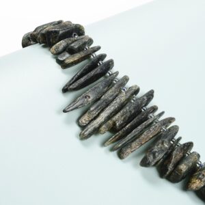 Natural Kyanite Graduated Rough Stick Points Beads 8-12mmx18-60mm 15.5" Strand