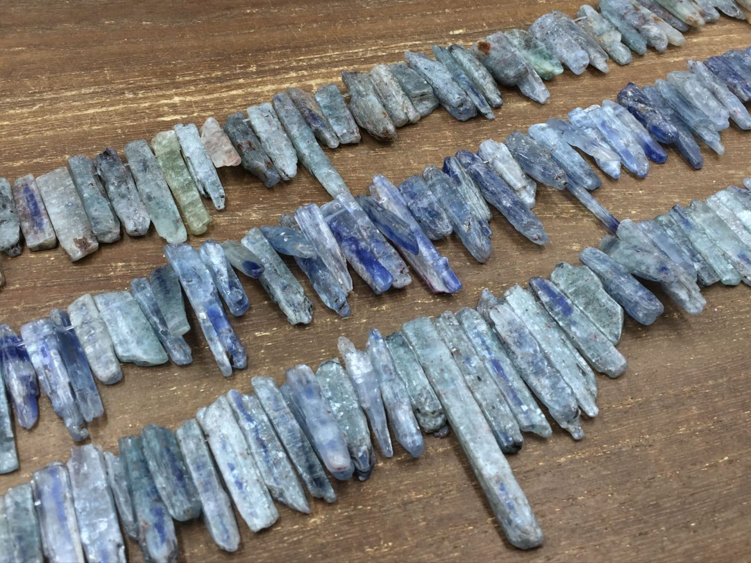 Polished Kyanite Sticks Beads Raw Kyanite Shard Slice Nugget Beads Natural Kyante Gemstone Beads Kyanite Pendant Beads 15.5" Full Strand Polished Kyanite Sticks Beads Raw Kyanite Shard Slice Nugget Beads Natural Kyante Gemstone Beads Kyanite Pendant Beads 15.5" Full Strand