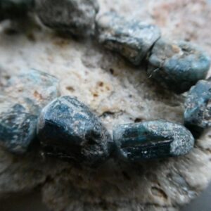 Raw Kyanite Crystals 11-18mm Beads-9 Pcs Rustic Blue Gemstone- Jewelry Making-natural Craft Beads