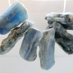 Raw Blue Kyanite 18-22mm Chunky Beads -6 Stick Pcs- Necklace Jewelry Making-rustic Craft Beads
