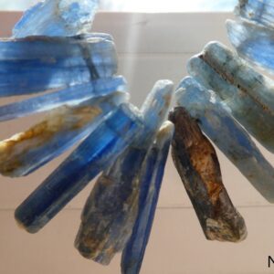 Raw Blue Kyanite 18-28mm Stick Beads- 12 Pcs Graduated Gemstone-jewelry Making- Natural Craft Beads