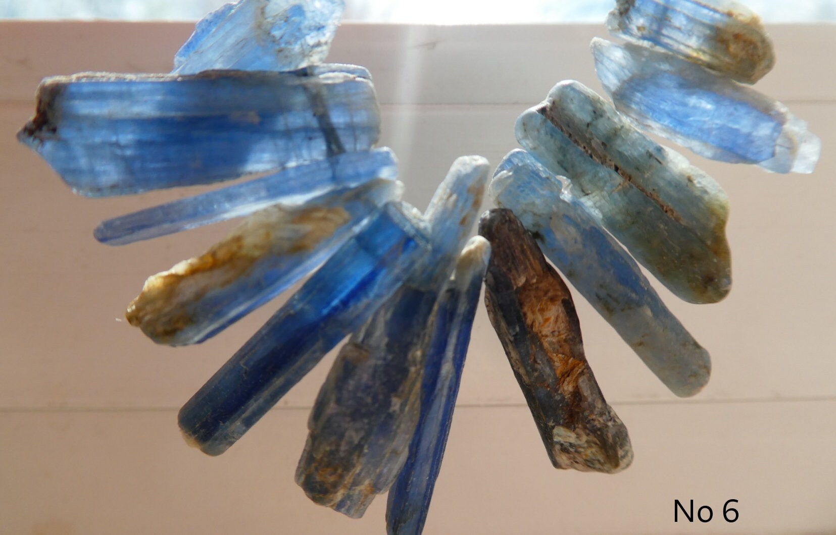 Raw Blue Kyanite 18-28mm Stick Beads- 12 Pcs Graduated Gemstone-jewelry Making- Natural Craft Beads