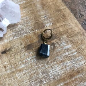 Blue Kyanite And Brass Earring Single Mix And Match Earrings