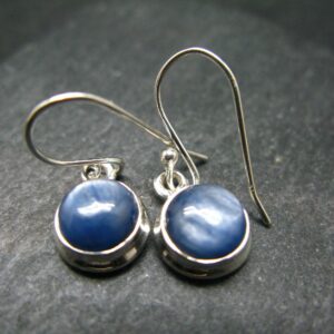 Blue Kyanite Crystal (also Known As Cyanite Or Disthene) Earrings