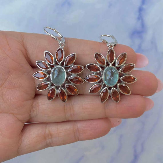 Kyanite / Green Kyanite Leverback Earring / 925 Sterling Silver Earring / Healing Gemstone / Gift For Her / Dainty Earring Kyn-cce-58-g.