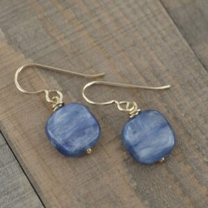Kyanite Earrings | Handmade 14K Gold-Filled Blue Gemstone Dangles