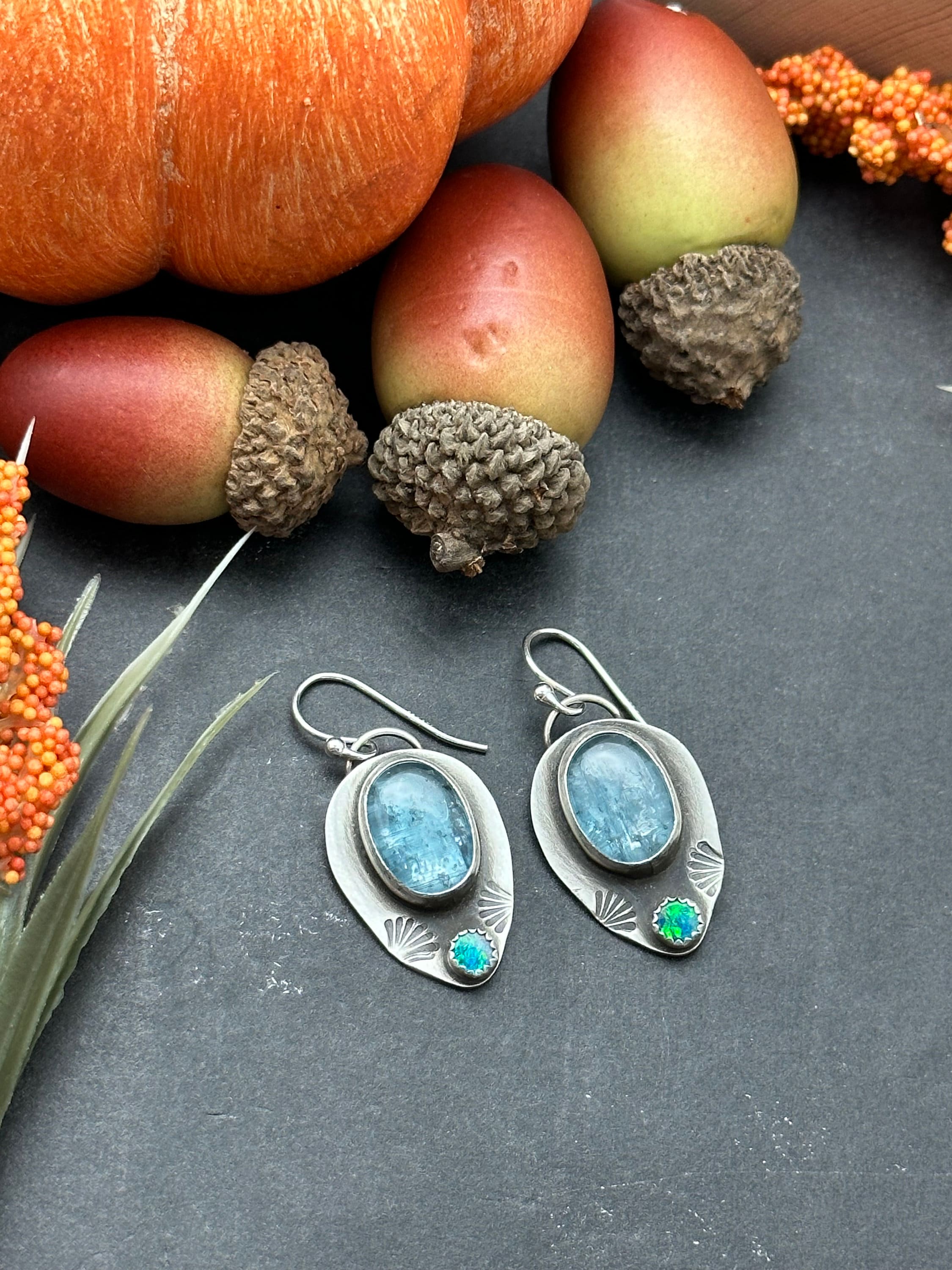 Ice Blue Kyanite Artisan Earrings Ice Blue Kyanite Artisan Earrings