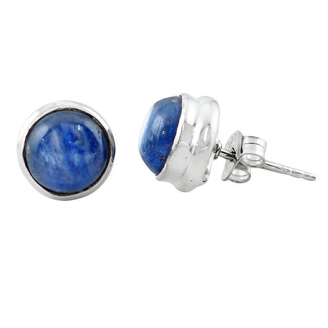 Very Beautiful And Rare Kyanite Earrings, 925 Silver