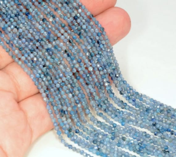 3mm Genuine Kyanite Gemstone Grade Aaa Micro Faceted Loose Beads 15.5 Inch Full Strand Lot 1,2,6,12 And 50 (80007508-488) 3mm Genuine Kyanite Gemstone Grade Aaa Micro Faceted Loose Beads 15.5 Inch Full Strand Lot 1,2,6,12 And 50 (80007508-488)
