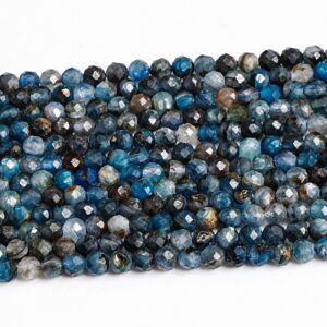 3mm Multicolor Kyanite Beads Grade Aa Genuine Natural Gemstone 15" Faceted Round Loose Beads For Handcrafting Jewelry (127689-2563)