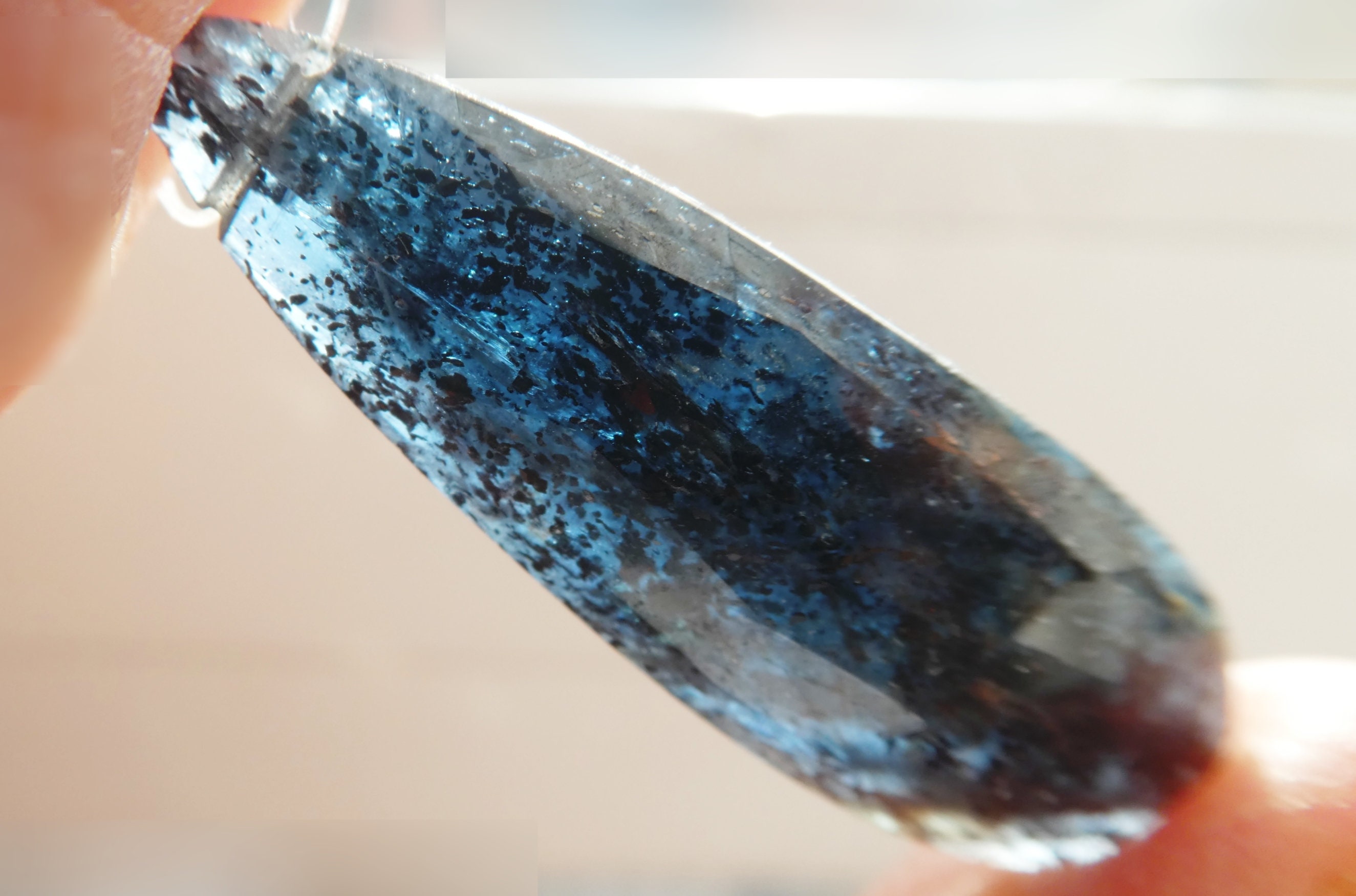 Teal Moss Kyanite Faceted 36mm Bead- Xlarge Gemstone Focal- Jewelry Making-blue Pendant Craft Beads Teal Moss Kyanite Faceted 36mm Bead- Xlarge Gemstone Focal- Jewelry Making-blue Pendant Craft Beads