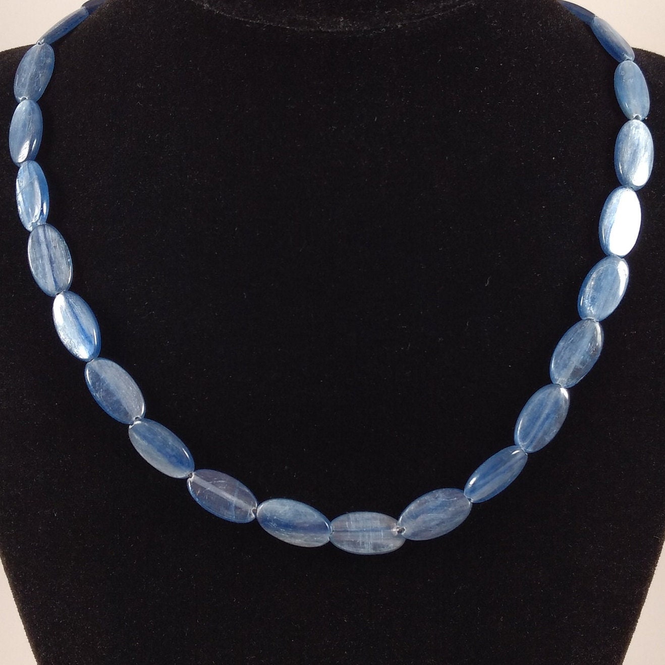 Kyanite And Sterling Silver Necklace Handmade By Chris Hay Kyanite And Sterling Silver Necklace Handmade By Chris Hay