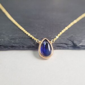 Kyanite Necklace /Handmade Jewelry/ Necklaces for Women, Gemstone Necklace, Simple Gold Necklace, Layered Necklace, Dainty Necklace, Choker
