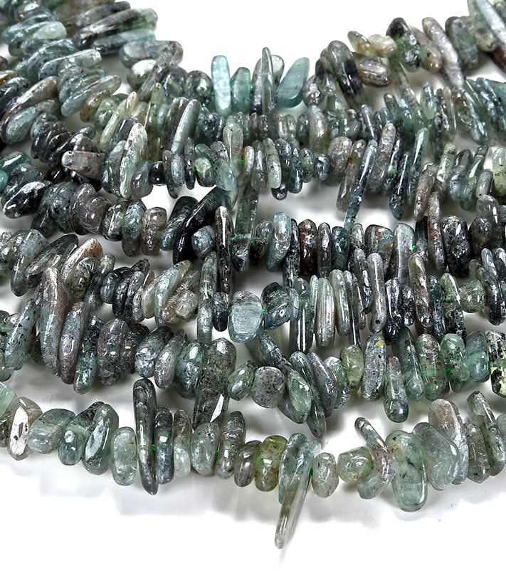 Natural Blue Green Kyanite Gemstone Irregular Slice Stick Points 9-15mm Loose Beads 7.5 Inch Half Strand (80019446-d575) Natural Blue Green Kyanite Gemstone Irregular Slice Stick Points 9-15mm Loose Beads 7.5 Inch Half Strand (80019446-d575)