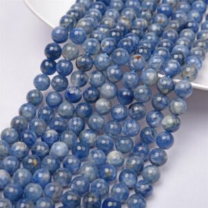 Natural Blue Kyanite Beads,6mm/8mm/10mm/12mm Natural Beads Supply,15 Inches One Starand