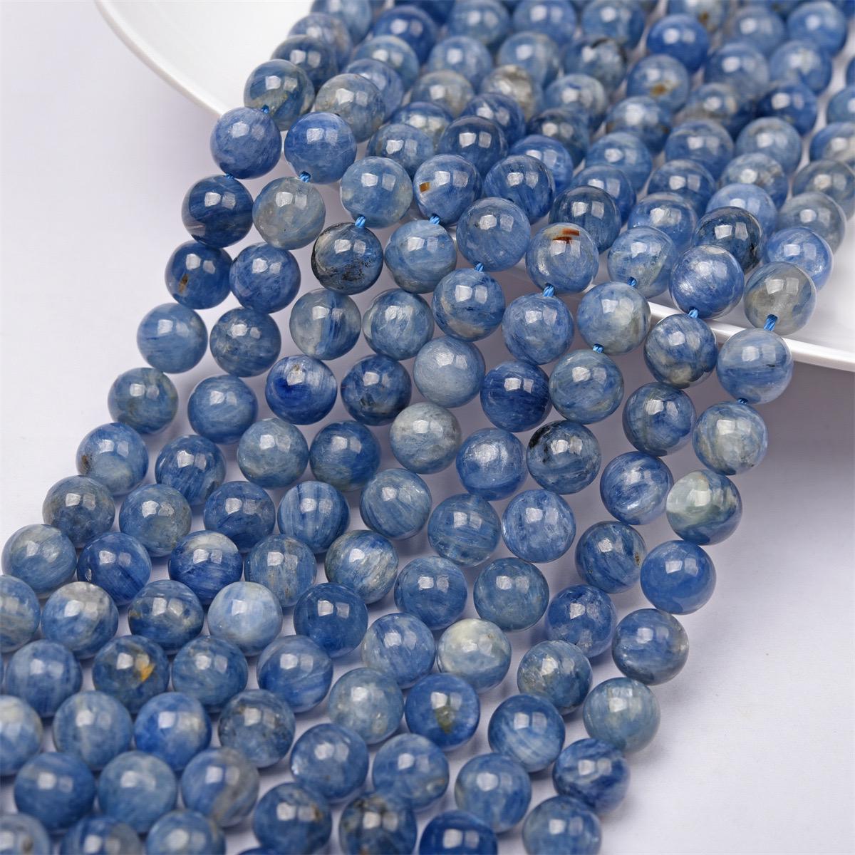 Natural  Blue Kyanite Beads,6mm/8mm/10mm/12mm Natural Beads Supply,15 Inches One Starand