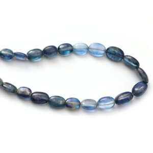 Kyanite Smooth Oval Beads, 4x5.5 mm to 6x9 mm, Kyanite Oval - Gem Quality , 8 Inch \16 Inch Full Strand, Price Per Strand