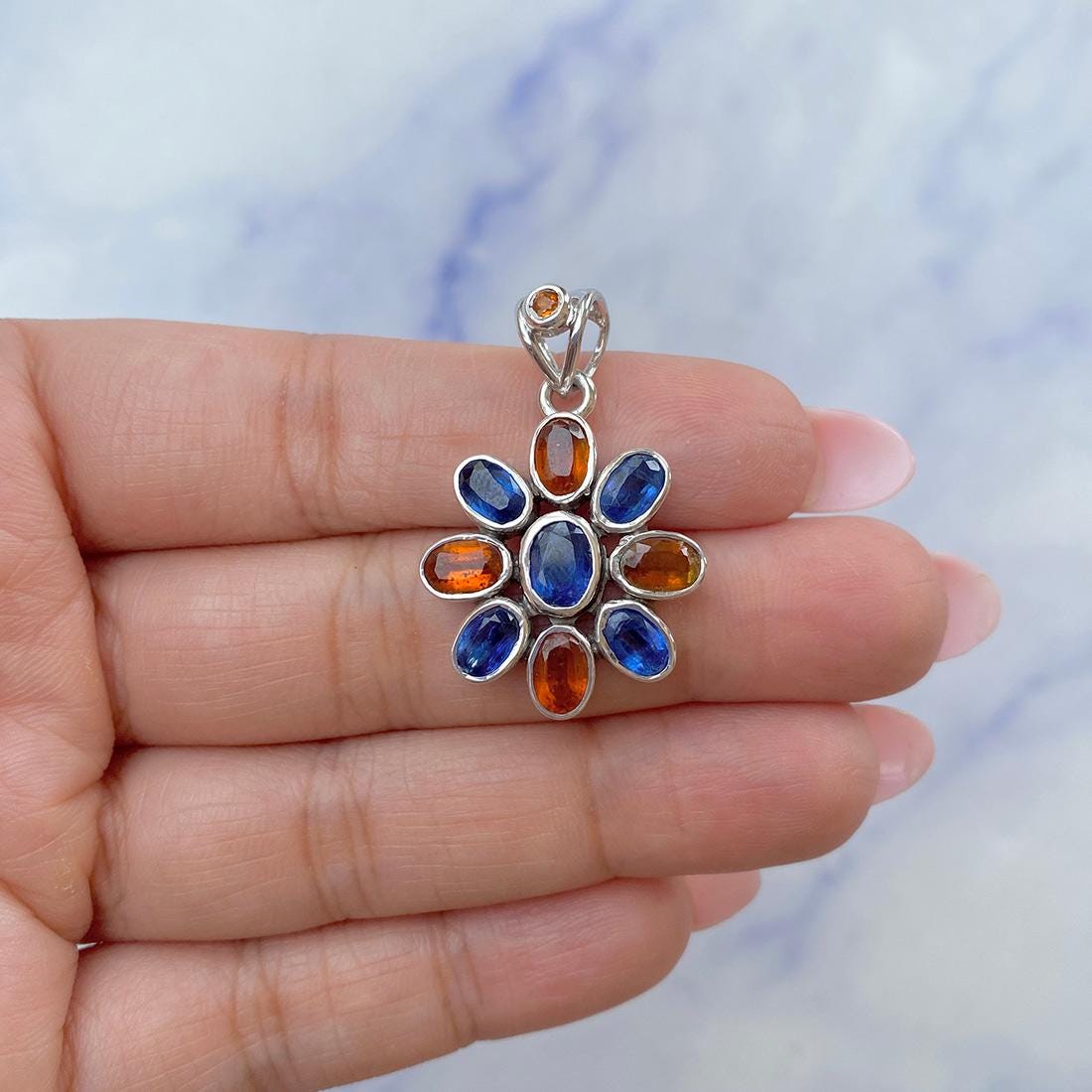 Kyanite Pendant / 925 Sterling Silver Pendant / Healing Gemstone / Gift For Her / Kyanite Jewelry / Oval Cut / Dainty Pendant Kyn-ccp-73. Kyanite Pendant / 925 Sterling Silver Pendant / Healing Gemstone / Gift For Her / Kyanite Jewelry / Oval Cut / Dainty Pendant Kyn-ccp-73.