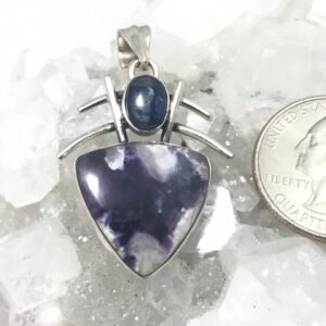 Beautiful Tiffany Stone and Kyanite Pendant
