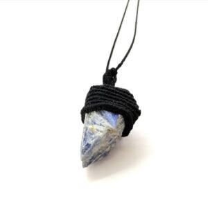 Chunky Blue Kyanite Pendant: for Chakra Alignment
