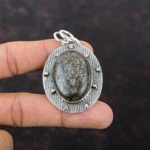 Handmade Kyanite Pendant: 925 Sterling Silver Gemstone Jewelry