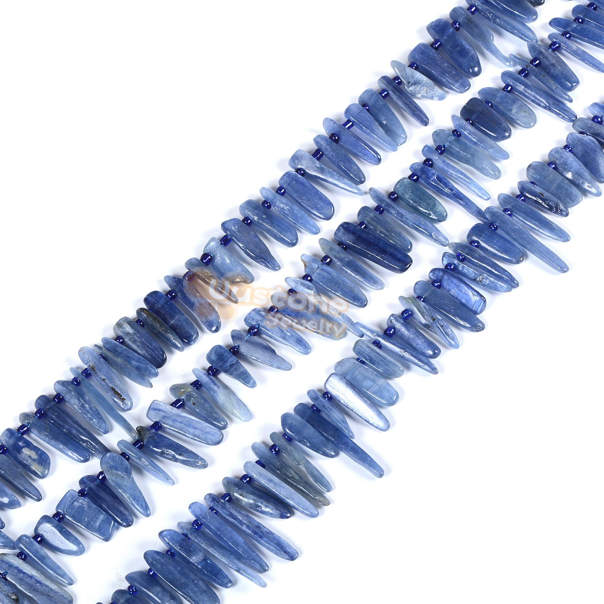 Kyanite 20-40mm Long Chips Stick Loose Beads Diy Jewelry Making Beads Strand 16 Inches Kyanite 20-40mm Long Chips Stick Loose Beads Diy Jewelry Making Beads Strand 16 Inches