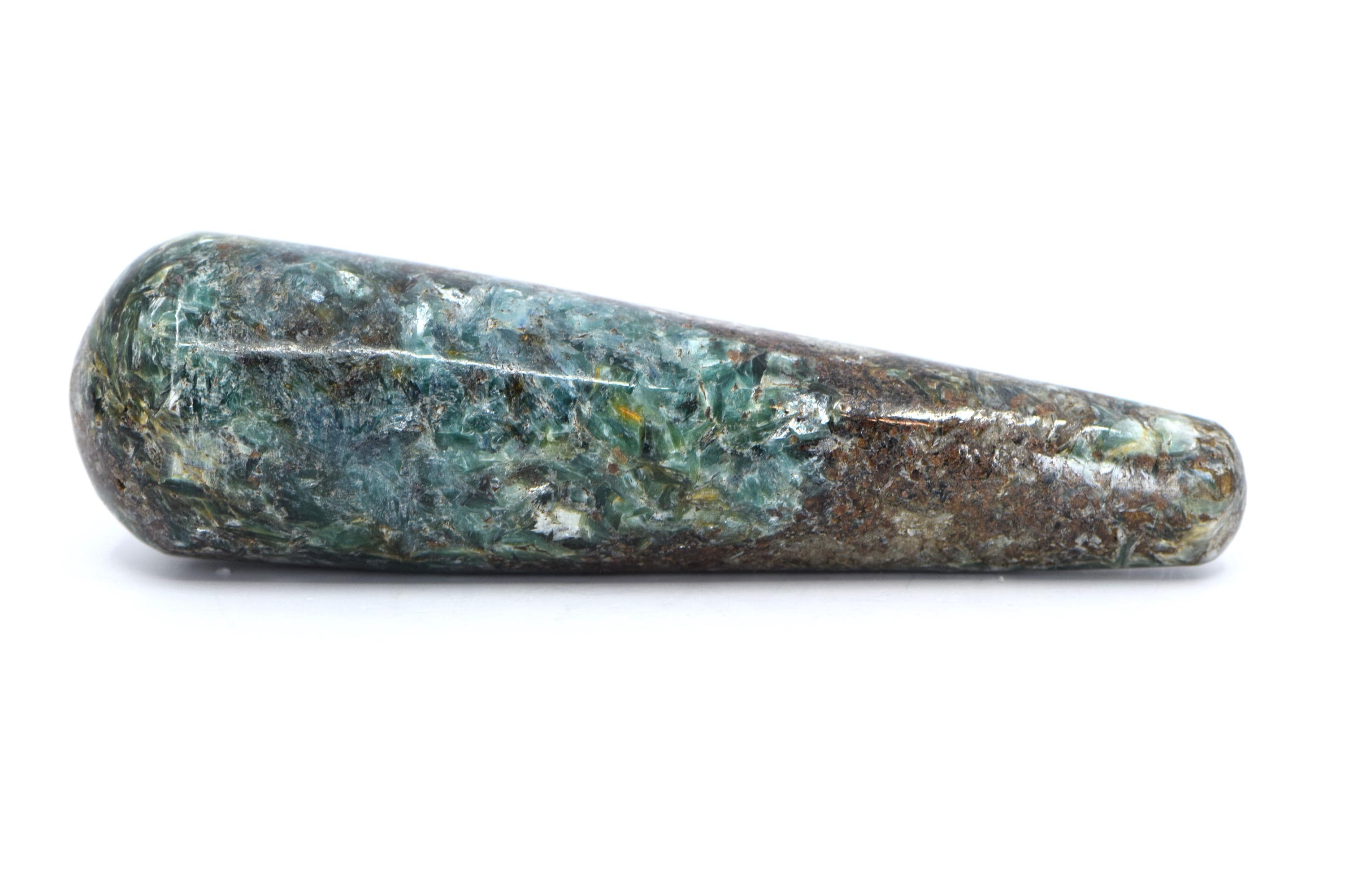 B Grade Blue & Green Kyanite With Mica Wand