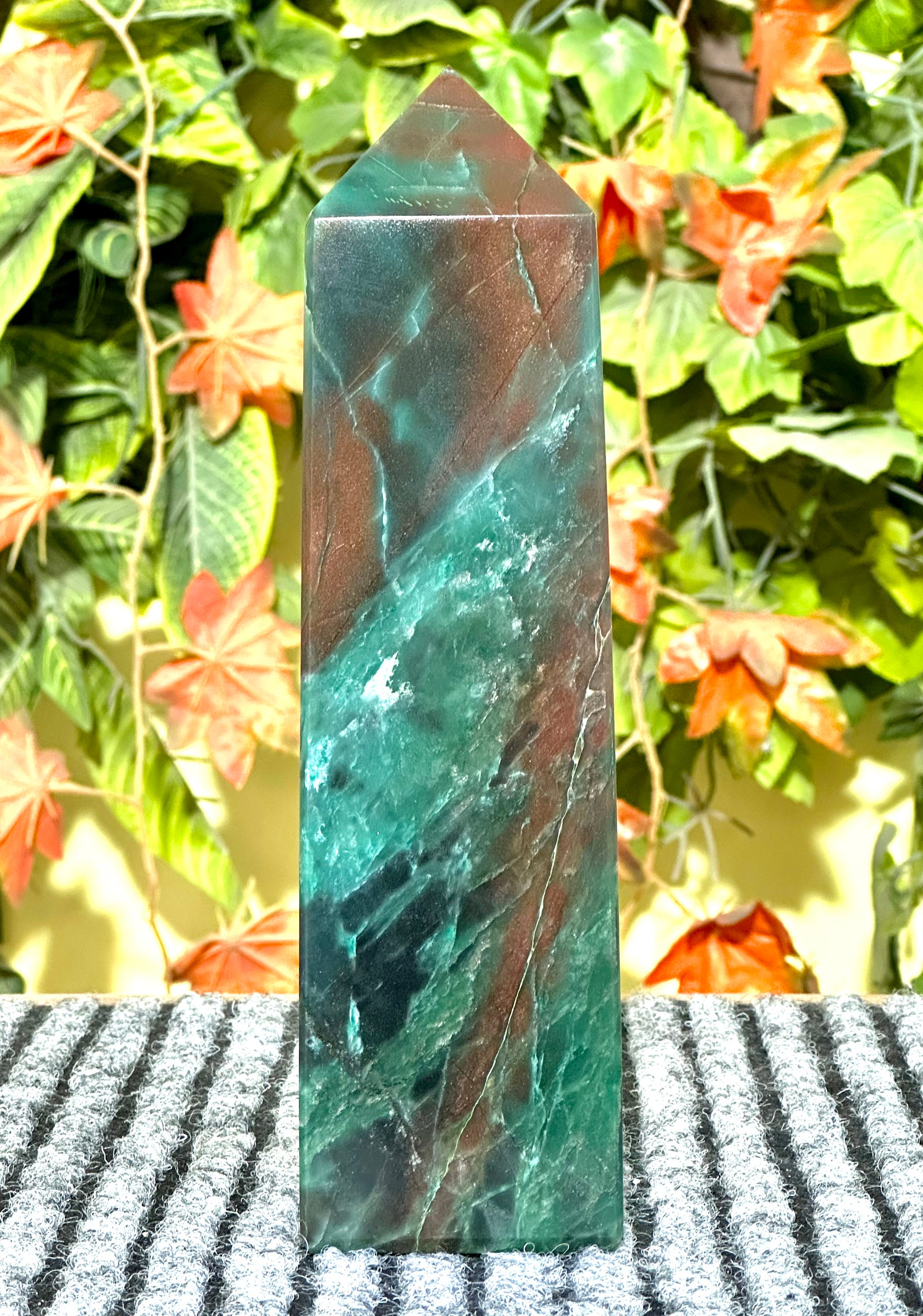 Massive 250mm Green Kyanite Tower: Metaphysical Healing Obelisk