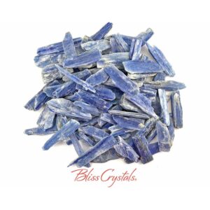 Blue Kyanite Rough Blades Small Mixed Sizes (approx 35 Pieces) 1 / 4 Lb #bk49
