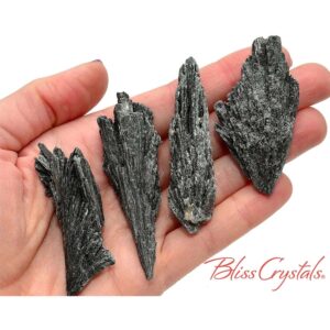 Black Kyanite Rough Fan For Wire Wrap 1 Large #bk41