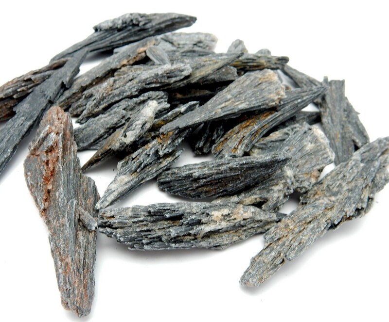 Black Kyanite Crystal Blades, Brazil Kyanite Fans, Healing Stone Specimen