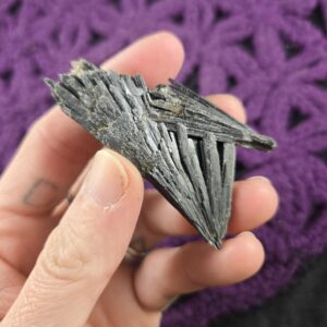 Black Kyanite Fan Blade Cluster Crystal Stones Crystals Rough Natural