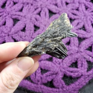 Black Kyanite Fan Blade Cluster Crystal Stones Crystals Rough Natural
