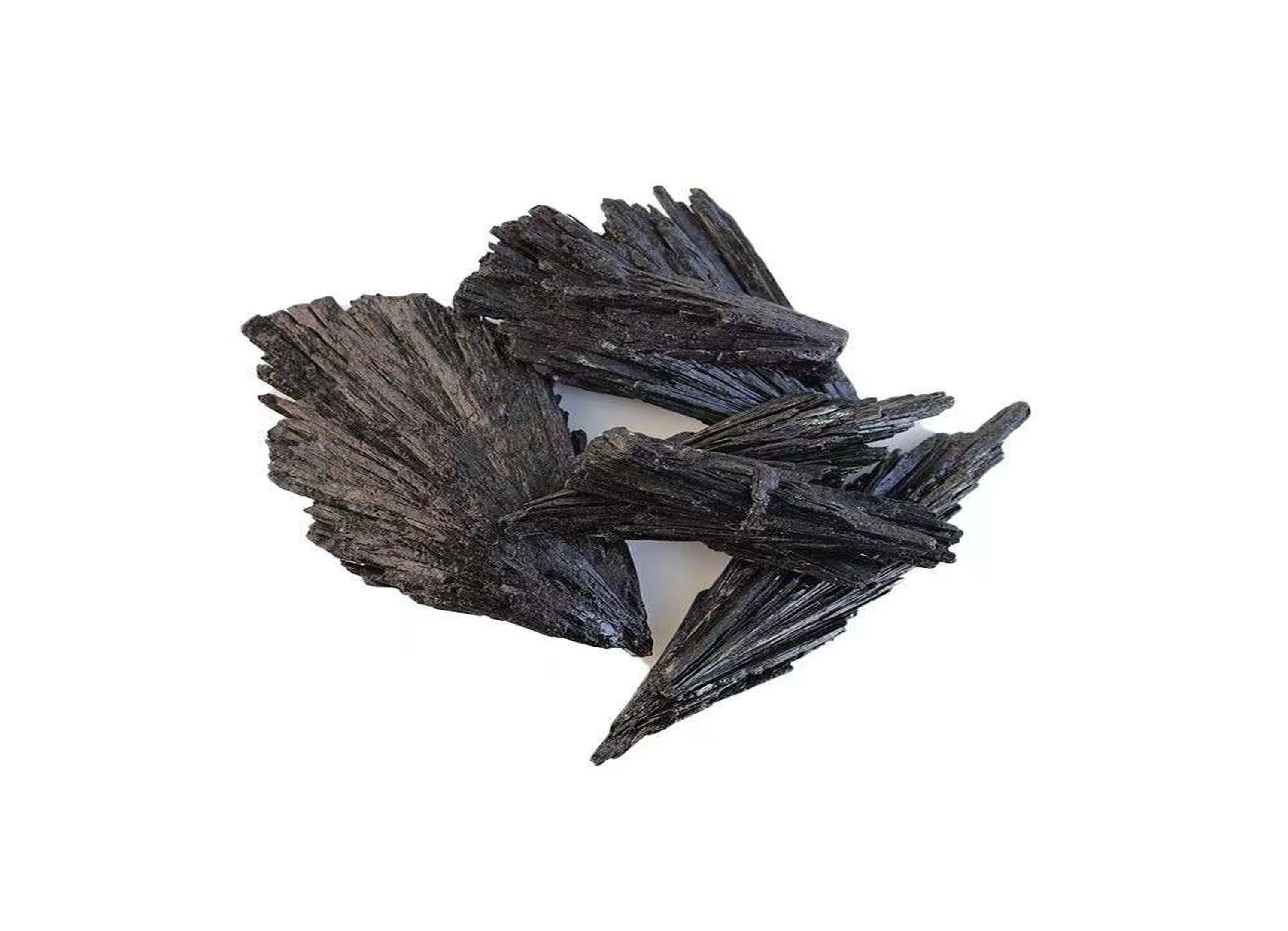 Black Kyanite Fan Stone - Rough Black Kyanite Fan Chunk – Healing Crystal – Ra1386