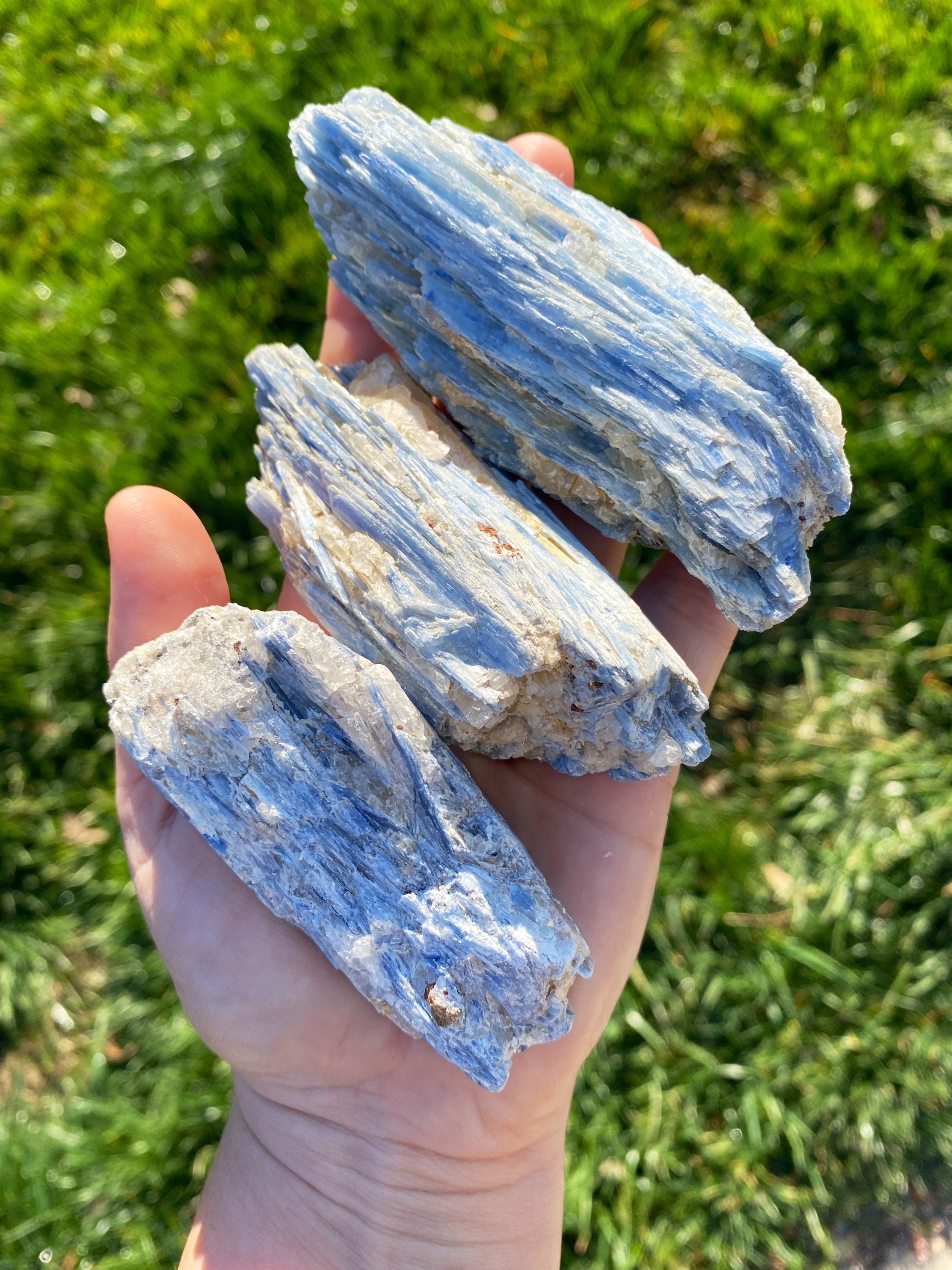 Raw Blue Kyanite Crystal: Chunky Natural Mineral Stone