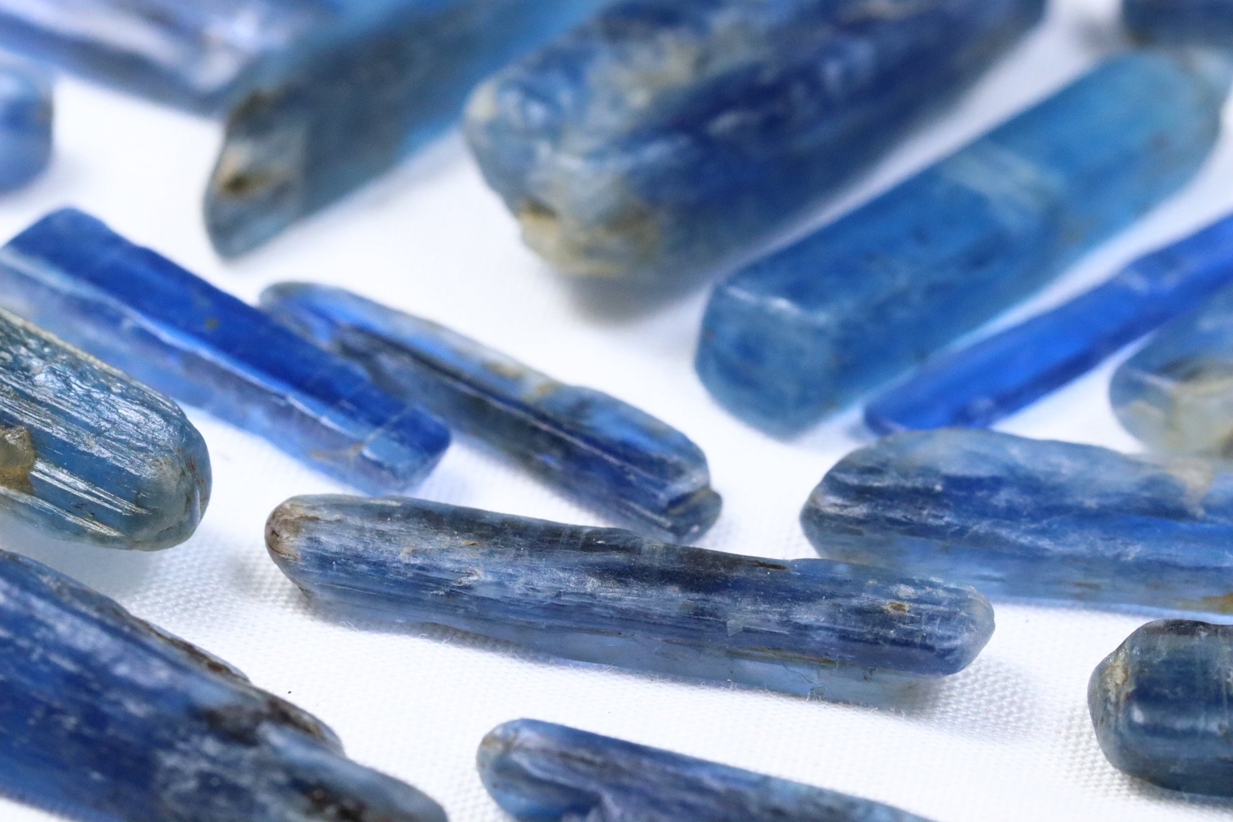 Blue Kyanite Gemstone Chips: 4-8mm Top Grade Rough Crystals