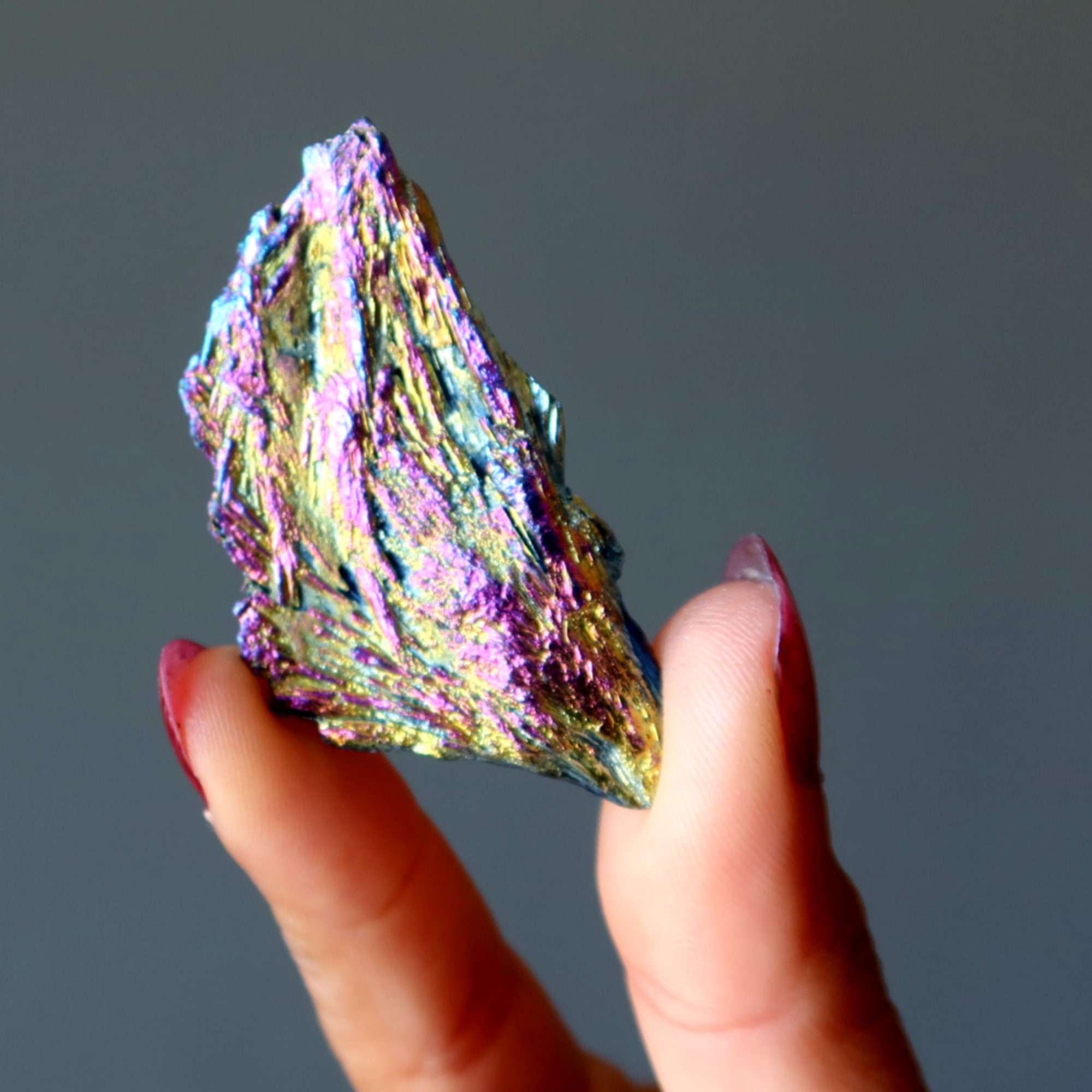 Kyanite Raw Crystal Peacock Of Positive Energy Rainbow Titanium Kyanite Raw Crystal Peacock Of Positive Energy Rainbow Titanium