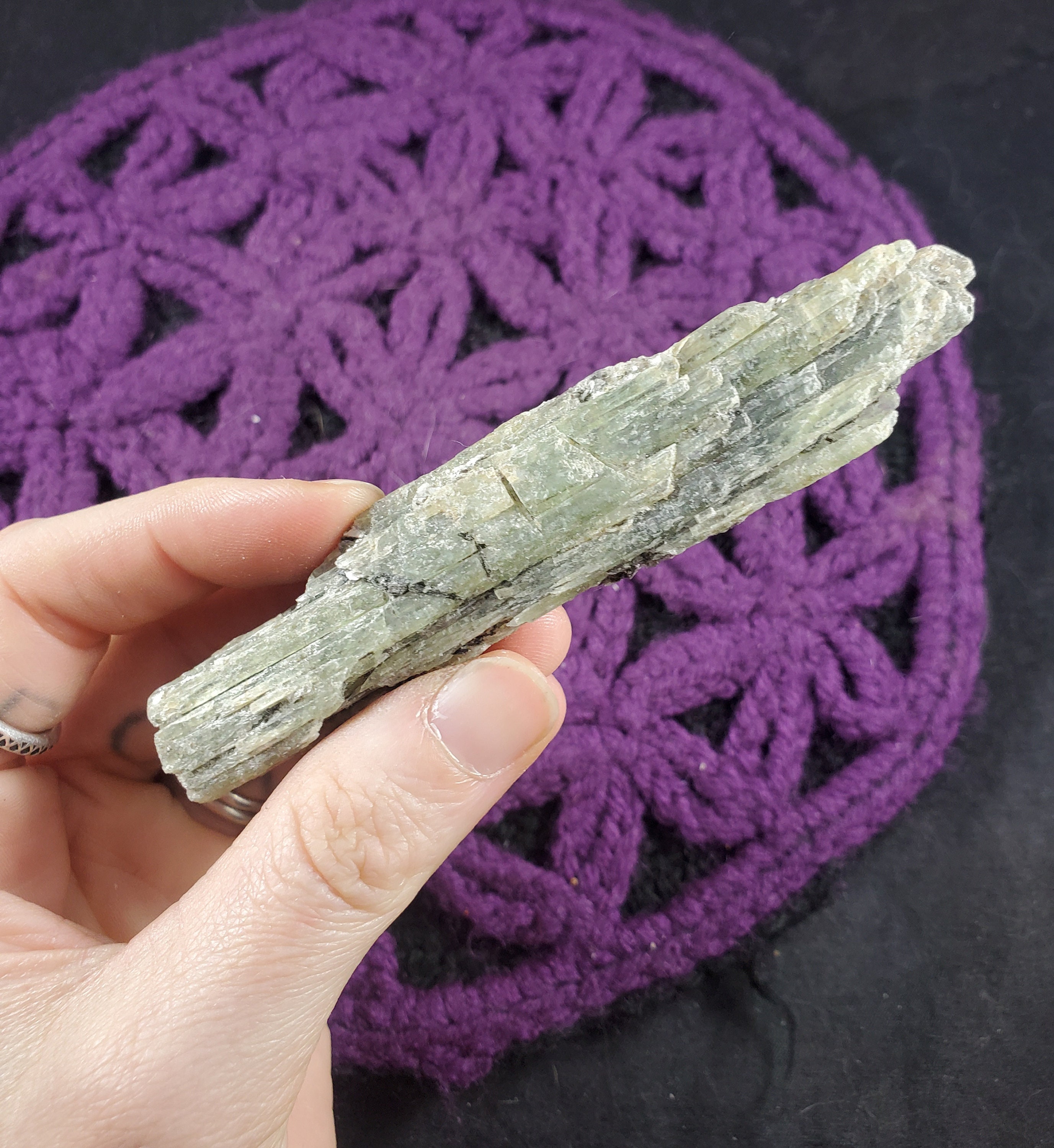 Green Kyanite Blade Crystal Stones Raw Natural Rough Gridding New Find Bahia Brazil