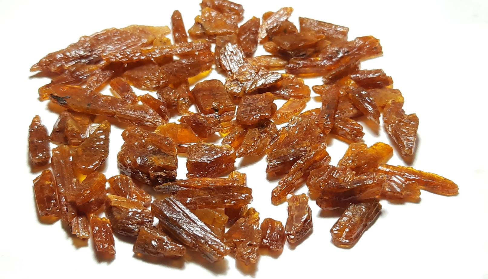Natural Orange Kyanite Rough Gemstone: Raw Crystal Specimens