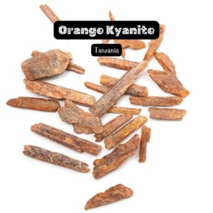 Three Orange Kyanite Blades - Natural Orange Kyanite Specimens - 3pc - Tanzania