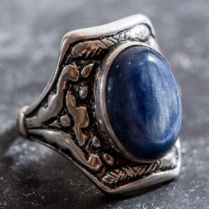 Bohemian Chic Ring, Kyanite Ring, Natural Kyanite, Blue Kyanite Ring , Blue Ring, Statement Ring, Solid Silver Ring, Kyanite, Blue Kyanite