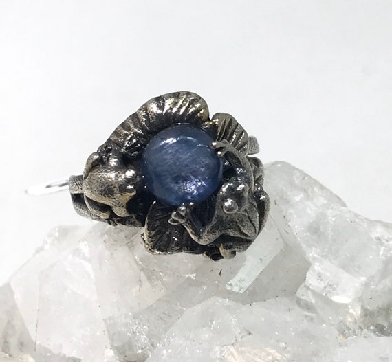 Frog Kyanite Ring, Size 9