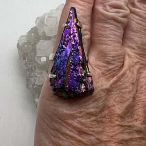 Huge Titanium Kyanite Ring, Size 10