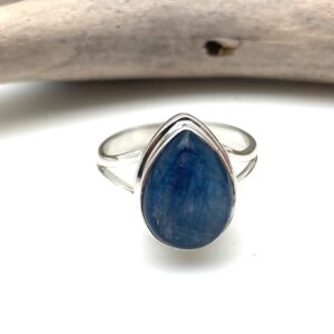 Teardrop Kyanite Ring, Sterling Silver, Size 9