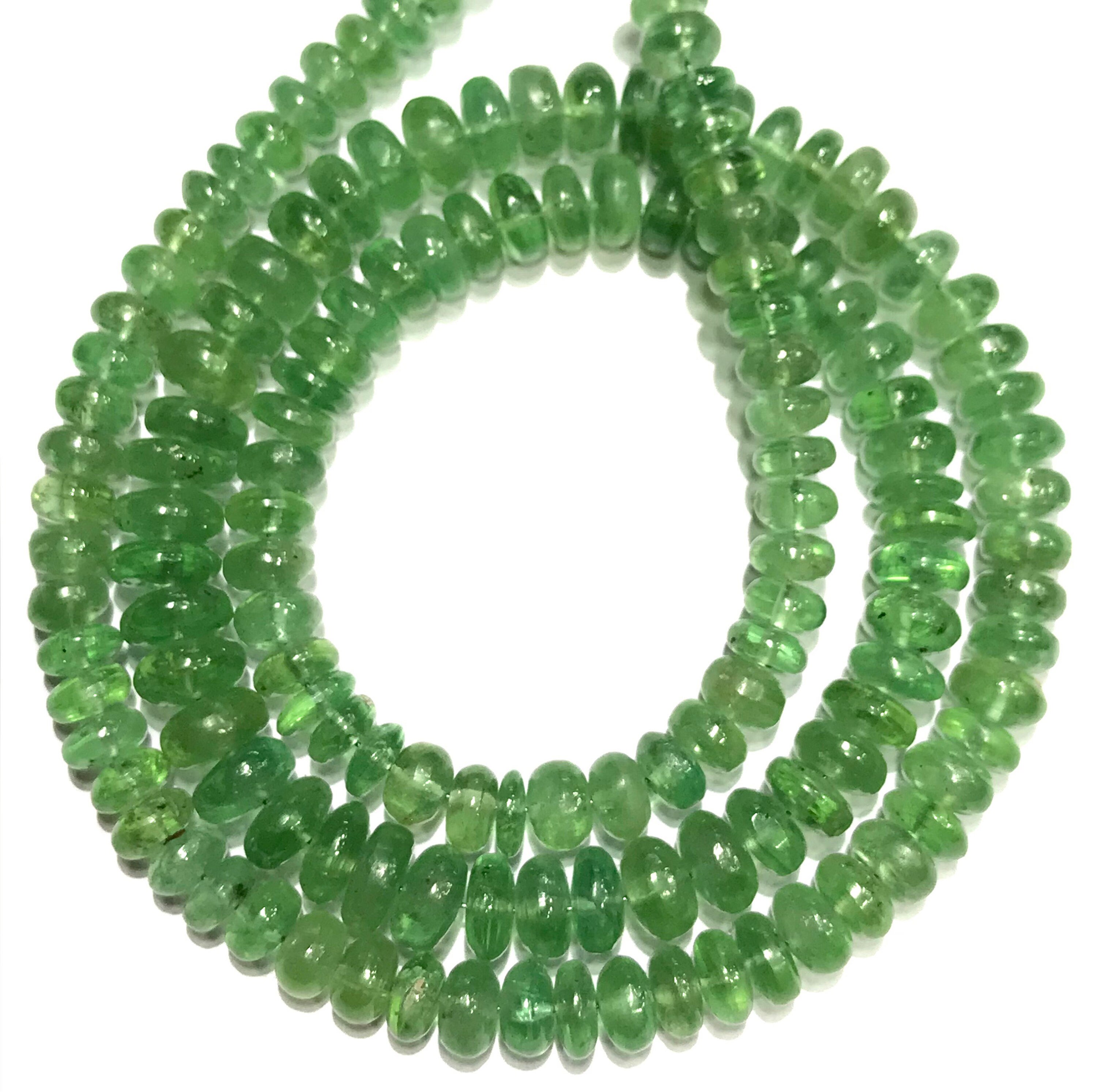 Aaa+ Green Kyanite Smooth Rondelle Beads Natural Green Kyanite Gemstone Beads 5-7mm Kyanite Smooth Beads Kyanite Rondelle Beads Wholesaler