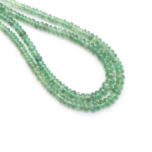 Green Kyanite Smooth Rondelle Beads, 4 Mm To 7 Mm, Kyanite Jewelry Making Beads, Plain Kyanite Beads, 18 Inch Strand, Price Per Strand